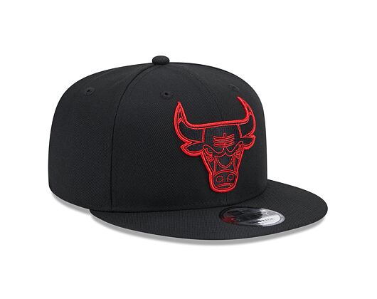 Kšiltovka New Era 9FIFTY NBA Repreve Chicago Bulls Black / Front Door Red