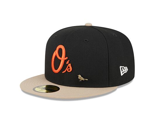 Kšiltovka New Era 59FIFTY MLB "Varsity Pin & Sidepatch" Baltimore Orioles Cooperstown