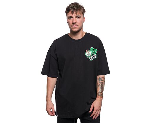 Triko New Era NBA Arch WordMark Oversized Tee Boston Celtics Black / Kelly Green