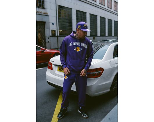 Tepláky New Era NBA Logo Joggerss Los Angeles Lakers Purple / Gold