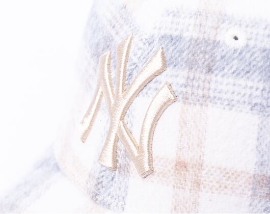 Dámská kšiltovka New Era 9FORTY Womens MLB Plaid New York Yankees Stone / Walnut