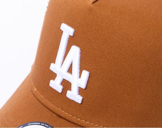 Kšiltovka New Era 9FORTY A-Frame Trucker MLB League Essential Los Angeles Dodgers Toasted Peanut / W