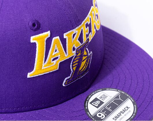 Kšiltovka New Era 9FIFTY NBA Patch Los Angeles Lakers True Purple / Upright Yellow