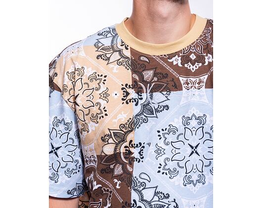 Triko Karl Kani Small Signature Paisley Tee sand/multicolor