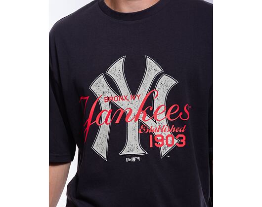 Triko New Era MLB Lifestyle Oversized Tee New York Yankees Navy / White