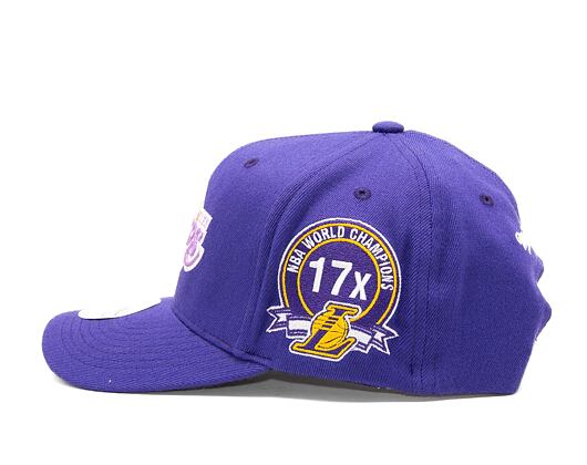 Kšiltovka Mitchell & Ness NBA Home Town Classic Red Los Angeles Lakers Purple