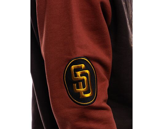 Mikina New Era MLB Team Patch Oversized Hoody San Diego Padres Brown