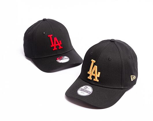 Dětská Kšiltovka New Era 9FORTY Kids MLB League Essential Los Angeles Dodgers Black / Bronze