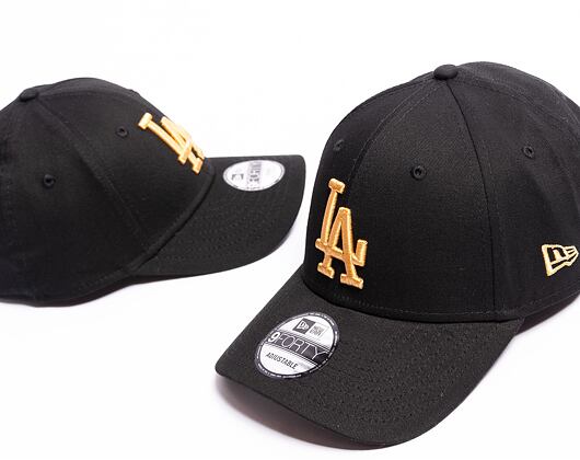 Kšiltovka New Era 9FORTY MLB League Essential Los Angeles Dodgers Black / Bronze