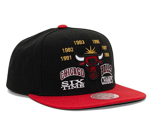 Kšiltovka Mitchell & Ness Nba Champ Is Here Snapback Chicago Bulls Black