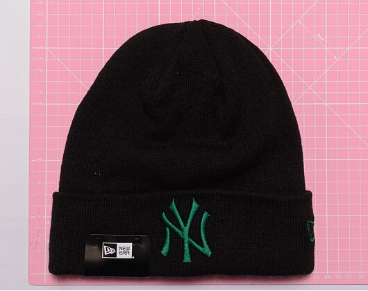 Kulich New Era MLB League Essential Cuff Beanie New York Yankees Black / Melachite Green