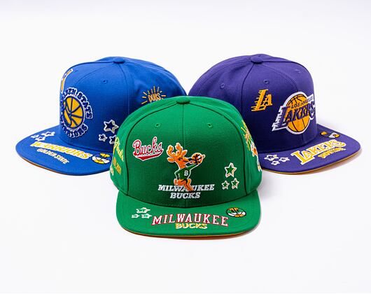 Kšiltovka Mitchell & Ness All Out Snapback Hwc NBA MILWAUKEE BUCKS Green