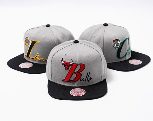 Kšiltovka Mitchell & Ness Top Letter Snapback NBA CHICAGO BULLS Grey