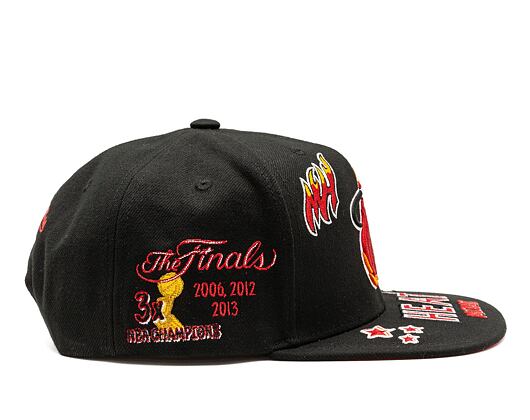 Kšiltovka Mitchell & Ness All Out Snapback Hwc NBA MIAMI HEAT Black