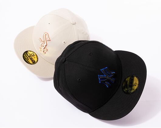 Kšiltovka New Era 59FIFTY MLB Metallic Outline New York Yankees Black