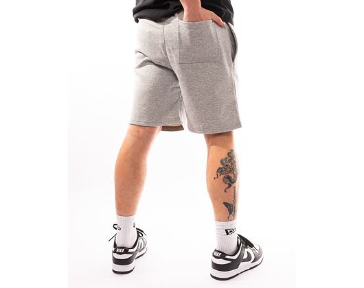 Kraťasy New Era Essentials Shorts Heather Grey / White