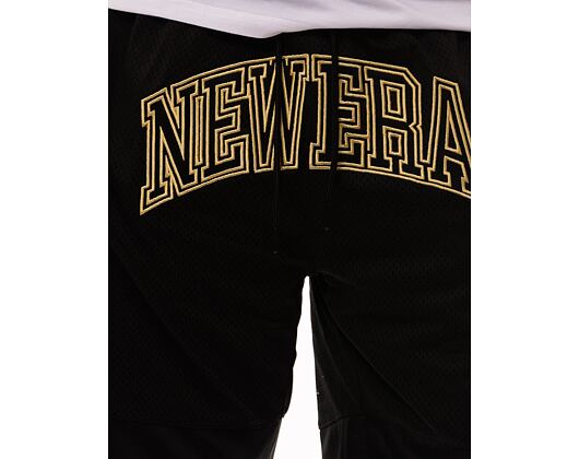 Kraťasy New Era Oversized Mesh Shorts - Black / Metallic Gold
