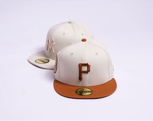 Kšiltovka New Era 59FIFTY MLB White Crown Pittsburgh Pirates Cooperstown Off White / Caramel Brown