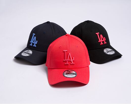 Kšiltovka New Era 9FORTY MLB League Essential Los Angeles Dodgers Lava Red / Lava Red