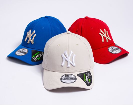 Kšiltovka New Era 9FORTY MLB Repreve League Essential New York Yankees - Stone / White