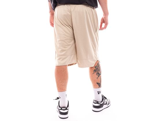 Kraťasy New Era Arch Logo Mesh Shorts - Stone