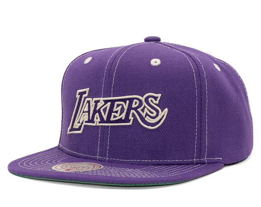 Kšiltovka Mitchell & Ness Contrast Natural Snapback Hwc Los Angeles Lakers Purple