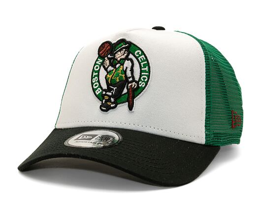 Kšiltovka New Era 9FORTY A-Frame Trucker NBA Boston Celtics - Black / Kelly Green