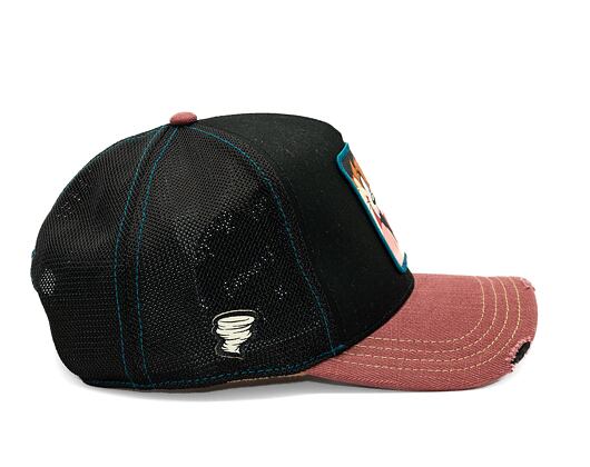 Kšiltovka Capslab - Trucker Looney Tunes Trucker Distressed Taz - Black / Sand / Red