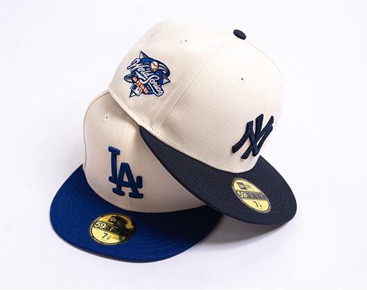 Kšiltovka New Era 59FIFTY MLB Los Angeles Dodgers Retro - Cream White