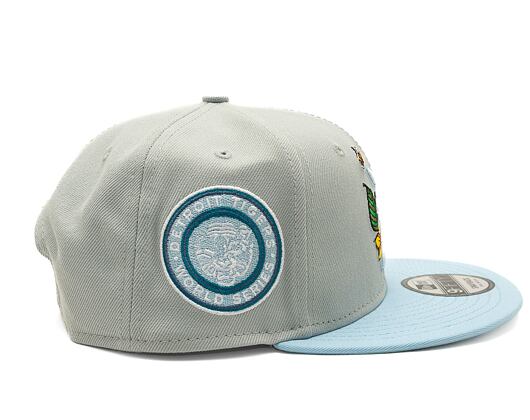 Kšiltovka New Era 9FIFTY MLB Floral Detroit Tigers Retro - Graphite / Pastel Blue