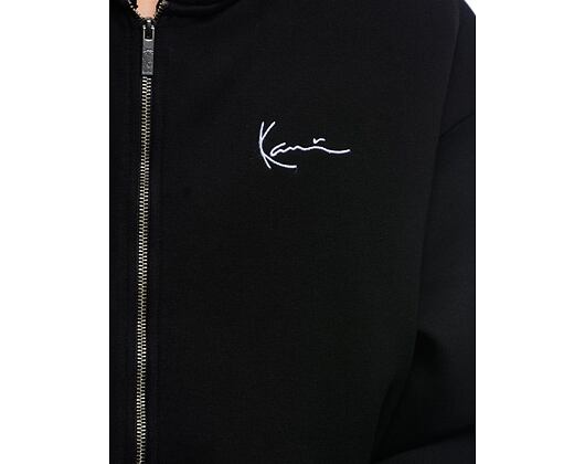 Mikina Karl Kani - Chest Signature Essential Zip Hoodie - Black
