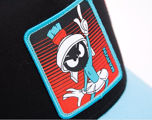 Kšiltovka Capslab - Trucker Looney Tunes - Marvin the Martian - UFO - Black / Turqouise
