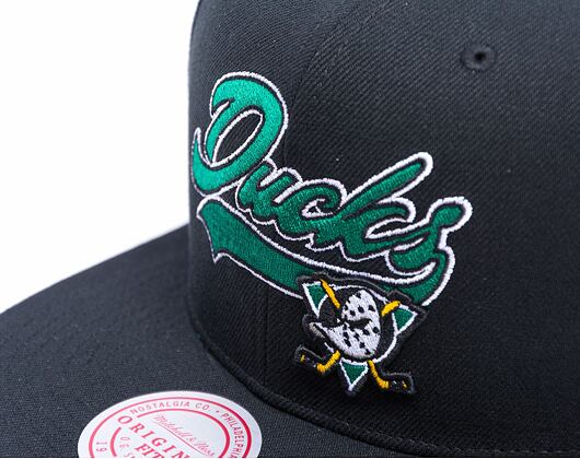 Kšiltovka Mitchell & Ness - Anaheim Ducks - Oversweep Snapback Vntg - Black
