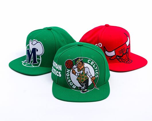 Kšiltovka Mitchell & Ness - Boston Celtics - Big Time Snapback - Green