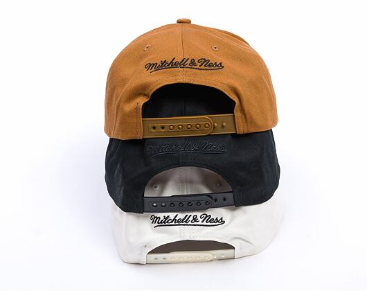 Kšiltovka Mitchell & Ness - Branded - Interlock Crest Pro Snapback - Cream