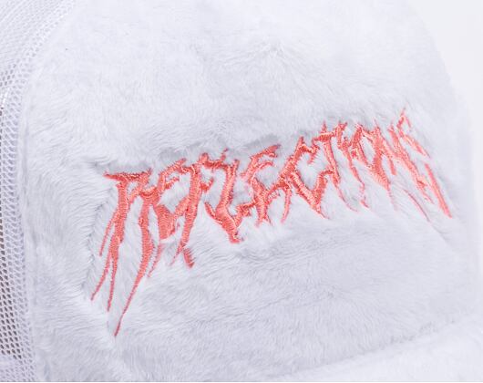 Kšiltovka Reflection Luxury Fuzzy Trucker - White / Candy Pink
