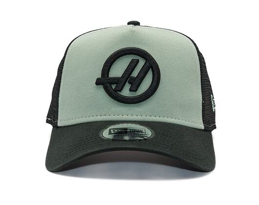 Kšiltovka New Era - F1 Seasonal 9FORTY Trucker - Haas Formula 1 - Black / Mint Green