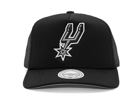 Kšiltovka Mitchell & Ness - San Antonio Spurs - Evergreen Trucker - Black