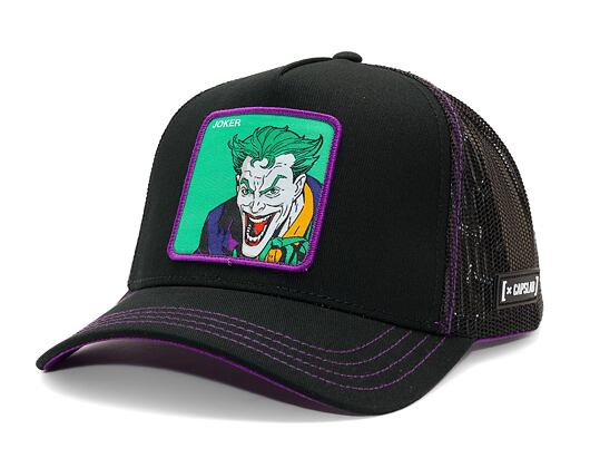 Kšiltovka Capslab - Trucker DC Comics - Joker - Black / Green / Purple
