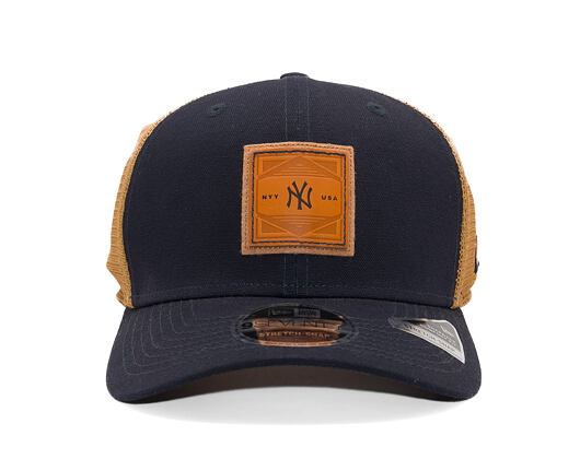 Kšiltovka New Era - MLB Debossed 9SEVENTY Stretch-Snap - NY Yankees - Navy / Brown