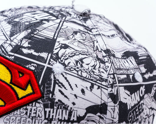 Dětská Kšiltovka New Era - WARNER BROS DC Print 9FIFTY - Superman - Scarlet / Black