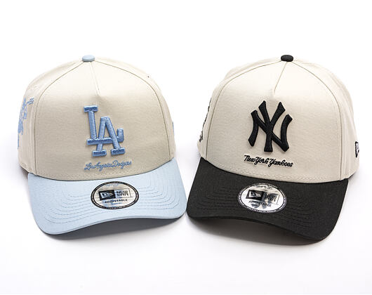 Kšiltovka New Era - MLB Mythical 9FORTY A-Frame - LA Dodgers - Ivory / Blue