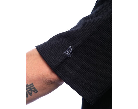 Triko New Era - Branded Waffle Oversized Tee - Black