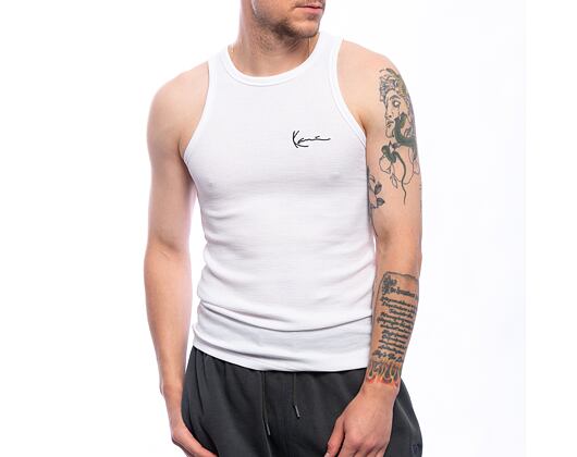 Nátělník Karl Kani - Chest Signature Essential Waffle Tanktop - White
