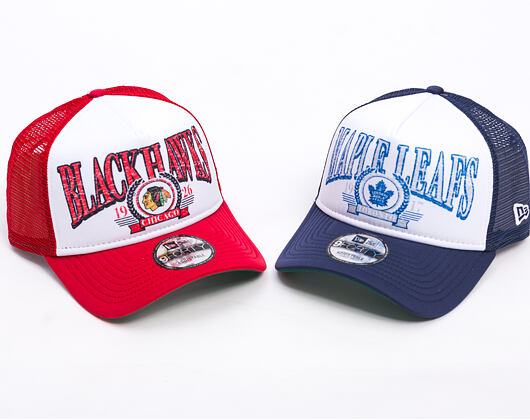 Kšiltovka New Era -  9FORTY A-Frame NHL Distressed - Toronto Maple Leafs - Team Color