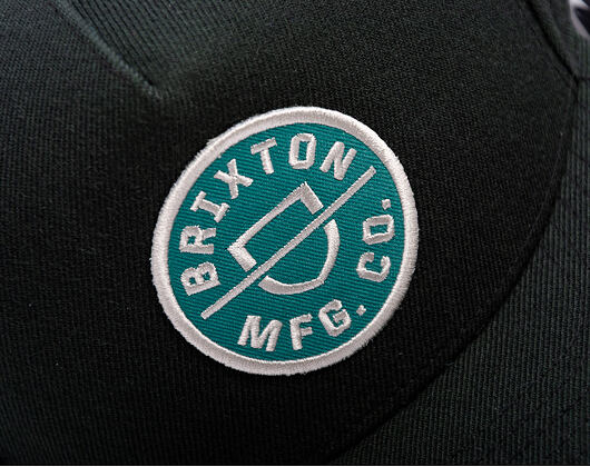 Kšiltovka Brixton - Crest C Mp Snapback - Black/Silver Pine