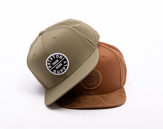 Kšiltovka Brixton - Oath Iii Snapback - Coffee/Coffee