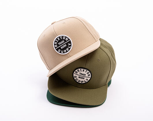 Kšiltovka Brixton - Oath Iii Snapback - Olive Surplus/Whitecap