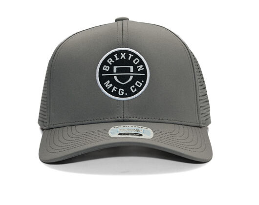 Kšiltovka Brixton - Crest X Mp Snapback - Grey/Grey