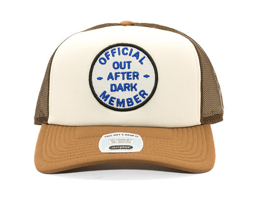 Kšiltovka Brixton - Out After Dark Np Hp Trucker H - Pinecone Brown/Whitecap